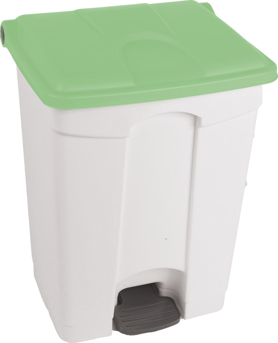 CONTENEDOR 70L blanco tapa verde